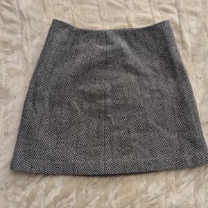 The Limited Black and White A-Line Skirt